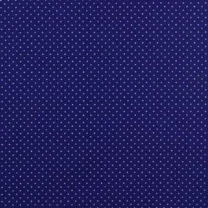 Baumwolle | bedruckt | 1mm Punkte | kobalt/weiss