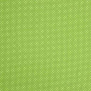 Baumwolle | bedruckt | 1mm Punkte | hellgrün/weiss