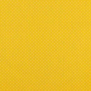 Baumwolle | bedruckt | 1mm Punkte | gelb/weiss
