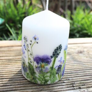 Blütenkerze „Frühlingswiese“, H 10 cm, Tante Emmer