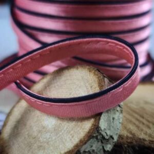 3m Satinpaspel | 7mm | 2-farbig | 2-farbig | softpink/dunkelblau