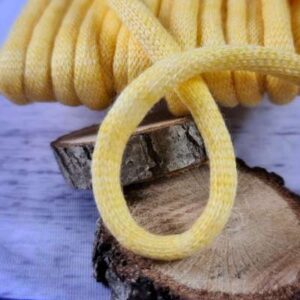 1m Kordel | gestrickt | weich | 6mm | melange gelb