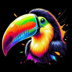 Bügelbild „Regenwaldbote“