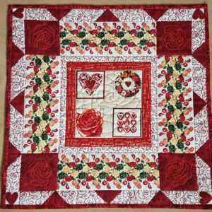 Patchwork – Tischdecke – Rose