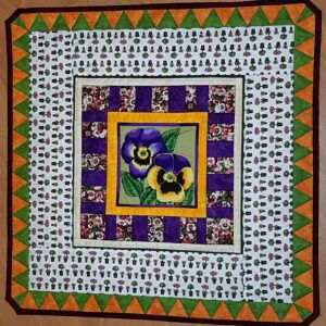 Patchwork – Tischdecke – Veilchen