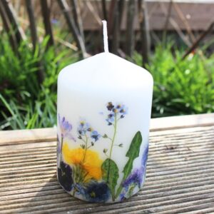 Blütenkerze „Frühlingszauber“, H 10 cm, Tante Emmer