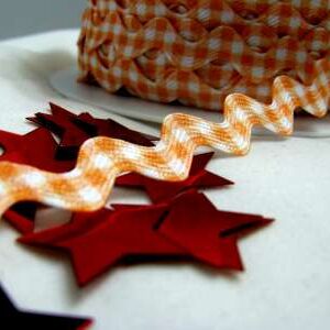 3m Zackenlitze | Vichy| orange