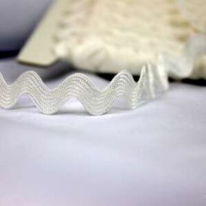 3m Zackenlitze | Uni | 8mm | weiss