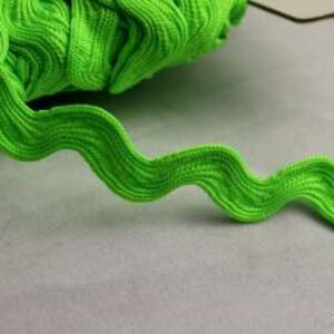 3m Zackenlitze | Uni | 5mm | neongrün