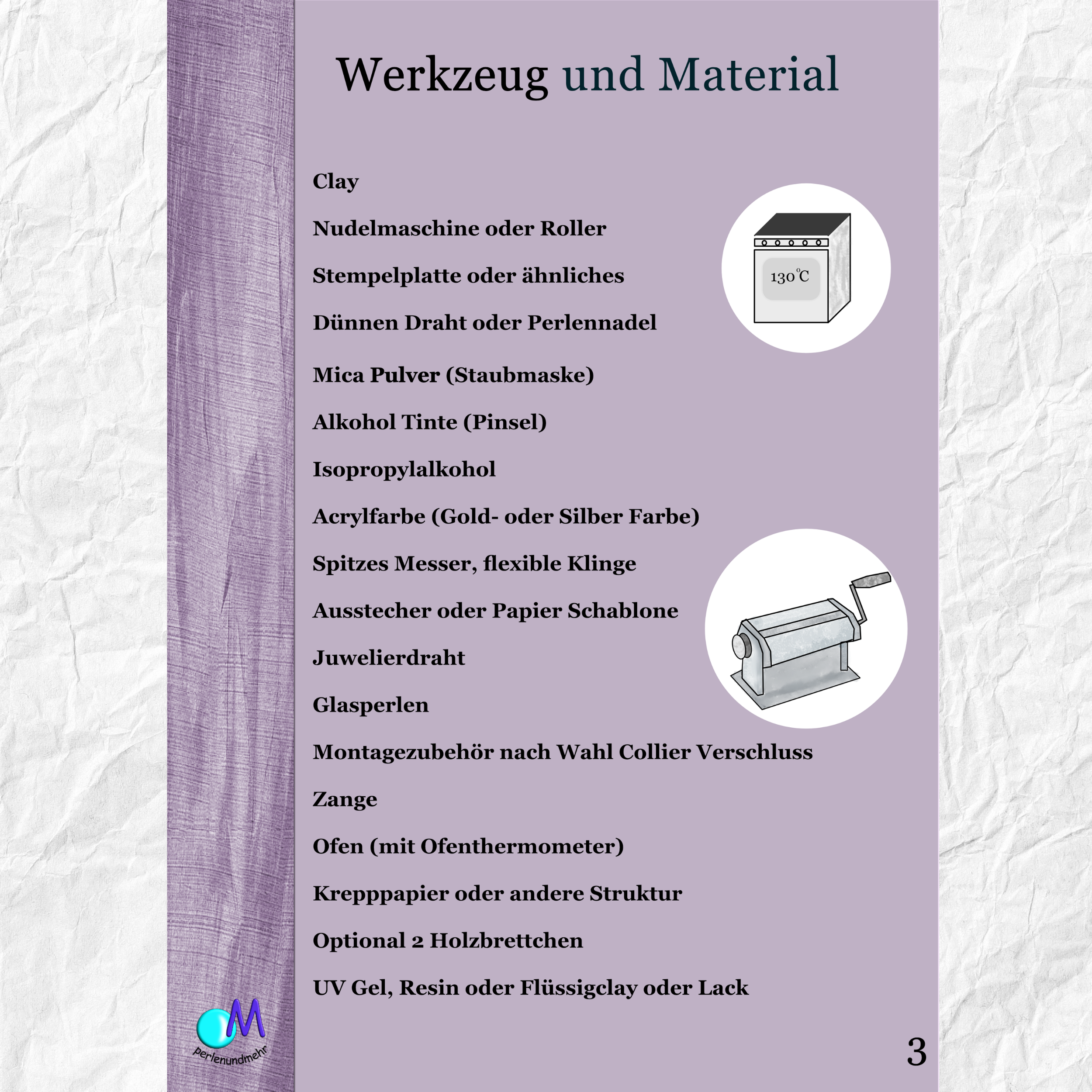 Edles Polymer Clay Collier mit schimmernden Inlays aus Modelliermasse PDF Tutorial mit Filmmaterial – Bild 5