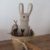 Liebhabunny Hellbraun – handmade Stoffhase im Osternest, Tante Emmer